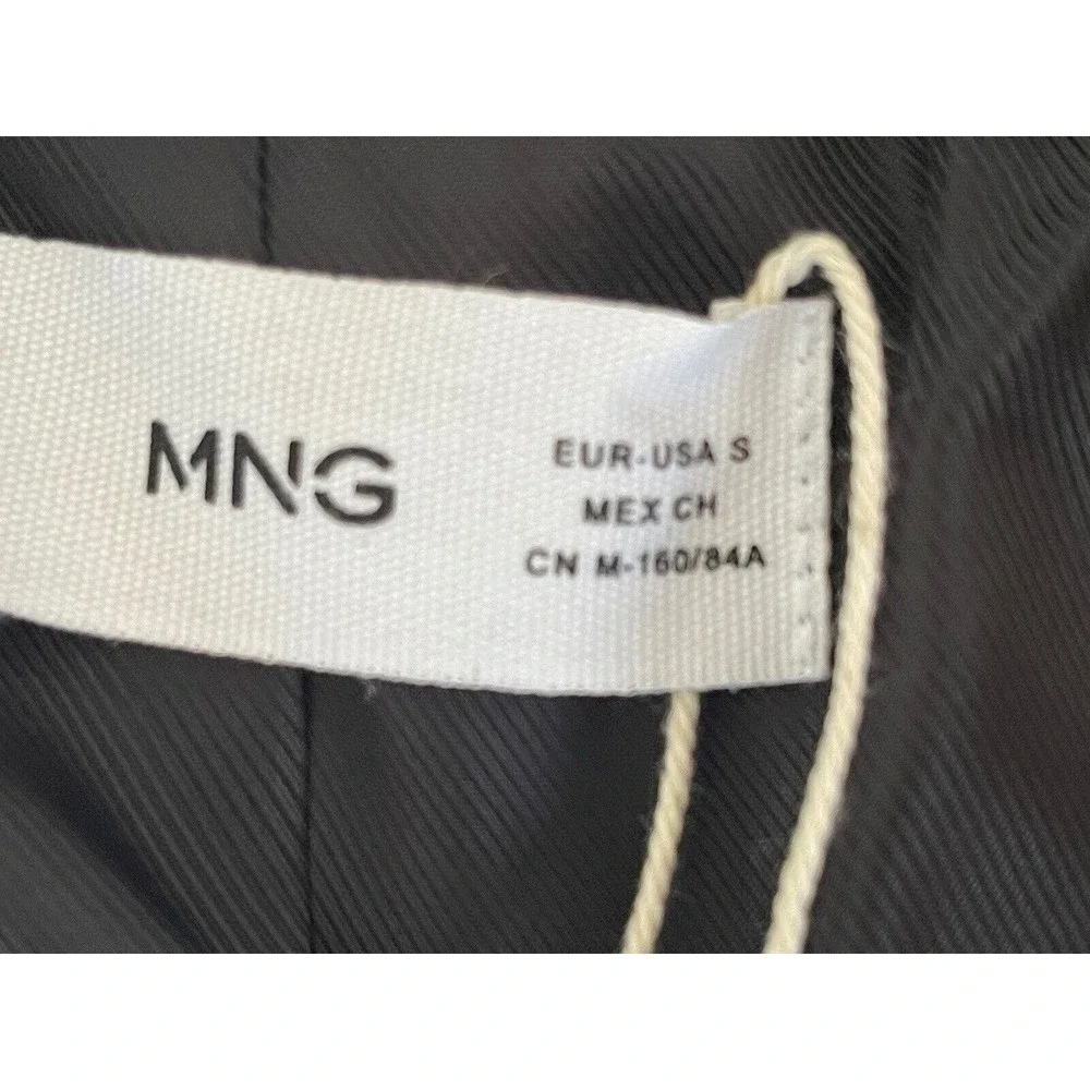 MANGO MNG Women’s Size Small Wrap Check Suit Blazer NWT OPEN 2 OFFERS - Picture 13 of 14